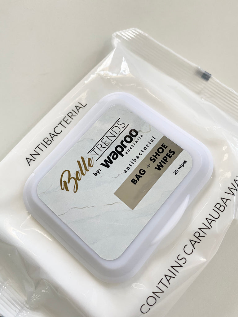 Waproo Antibacterial Bag and Shoe Wipes (on hand)