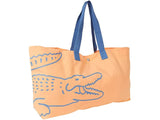 Lacoste Script Croc Canvas Tote Bag (OUTLET)