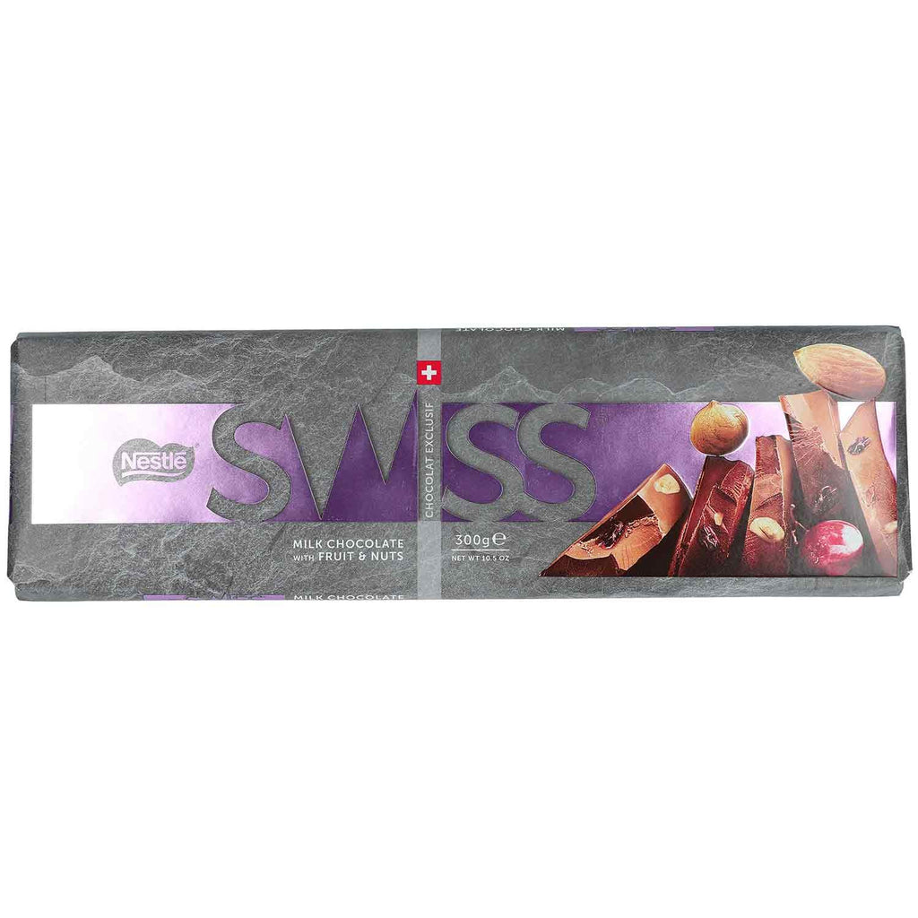 SWISS Milk Chocolate with Fruits & Nuts 300g