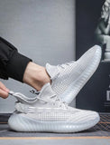 Men’s Gray Knit Running Shoes (No Brand) Pre order