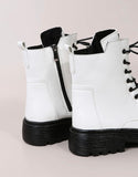White Side Zipper Boots PRE ORDER