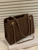 Monique Quilted Choco Brown Bag (PRE ORDER)