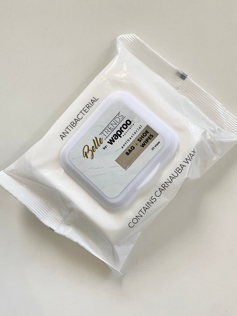 Waproo Antibacterial Bag and Shoe Wipes (on hand)